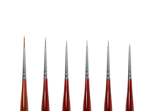 SET of 6 Professional Nail Brushes for Thin Lines