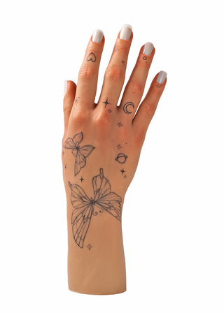 Tattooed Practice LifeLike Full Hand "Butterfly"