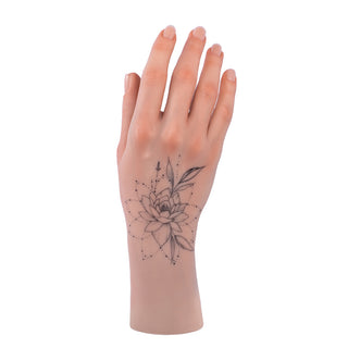 Tattooed Practice LifeLike Full Hand "Water Lily"