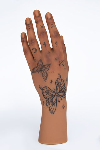 Tattooed Practice LifeLike Full Hand "Butterfly"