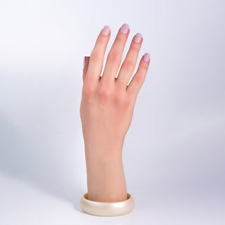 Premium silicone practice hand for nail polish, gel, and acrylic application