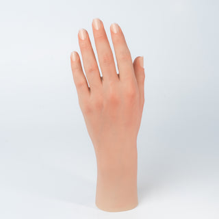 Lifelike silicone hand for nail art practice – ideal for nail technicians and artists