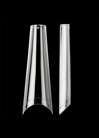 Professional Half Cover Coffin Clear Extra Long Nail Tips