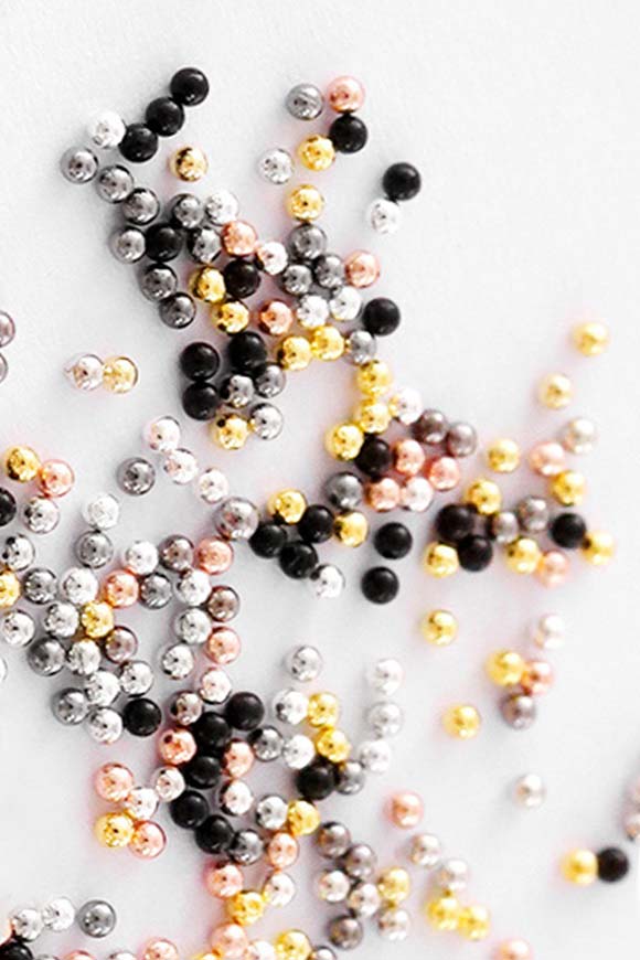 3D Metal Caviar Beads